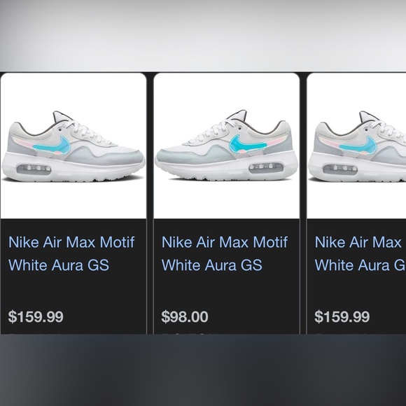 Nike Air Max Motif White Aura GS size 4.5Y women’s 6 - Picture 8 of 13